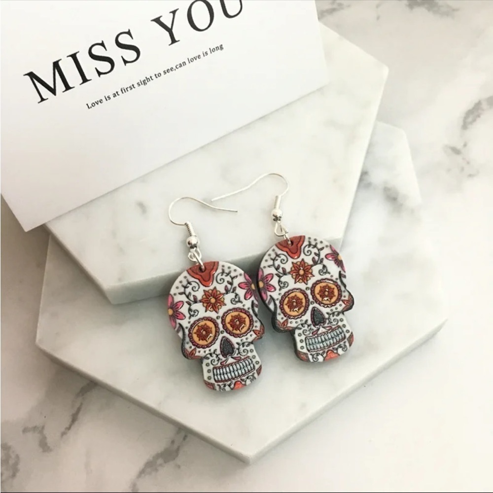 Sugar‎ Skull Earrings